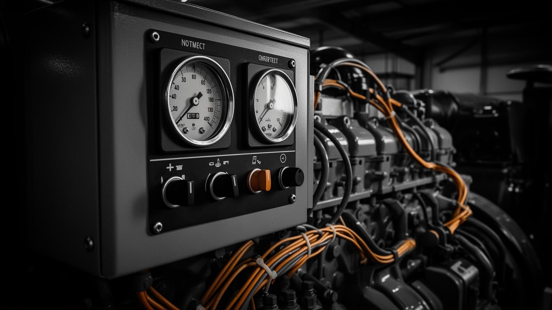 Generator control panel diagnostics